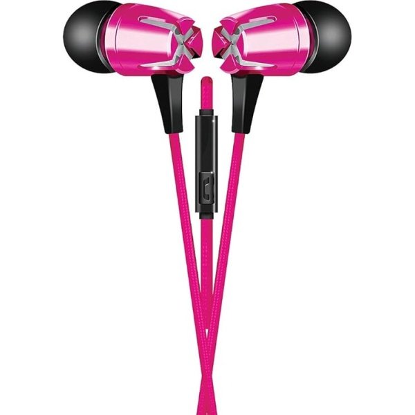 coby CVE129PNK_1 AUDIFONO DE INSERCION METALICO, "STARMARKS", ROSADO , COBY