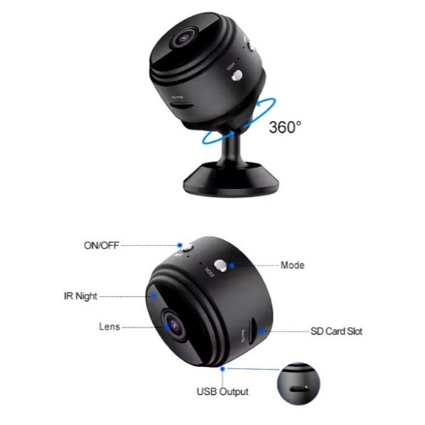 ebasix O5E13109_6 MINI CÁMARA DE SEGURIDAD, EBASIX