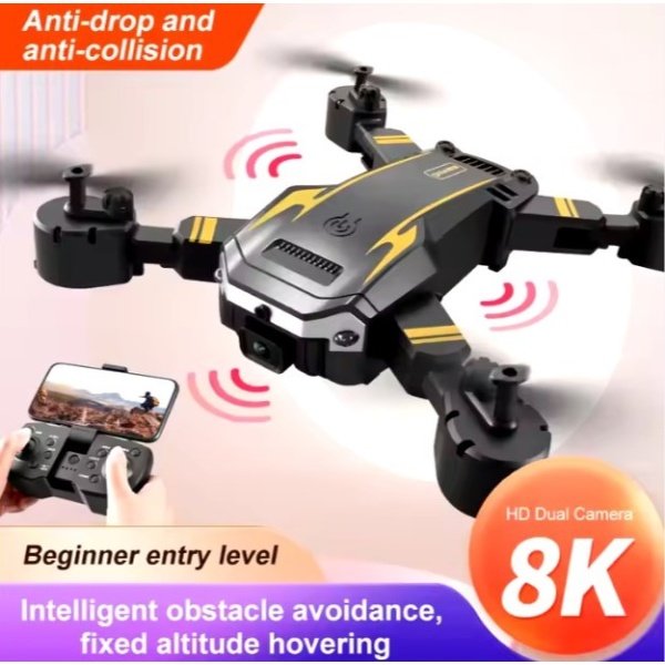 ebasix O5E13113_6 DRON S6 PRO, CÁMARA HD, WIFI, CONTROL POR CELULAR, EBASIX