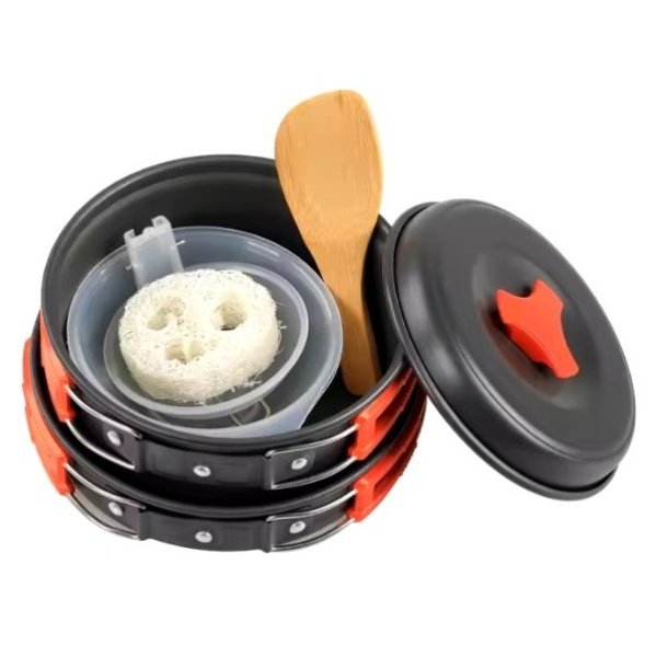 echef O6C1825_4 JUEGO DE OLLAS PORTÁTILES DE ALUMINIO, ECHEF PRO