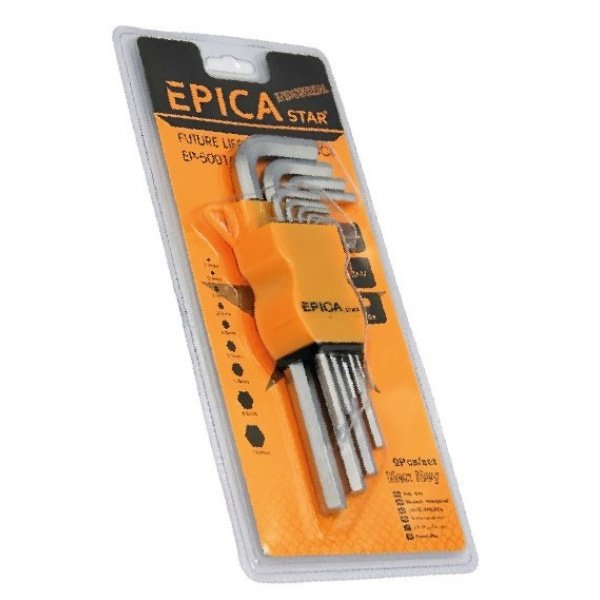 epica EP50011 SET DE LLAVES HEXAGONALES DE 9 PIEZAS, EPICA