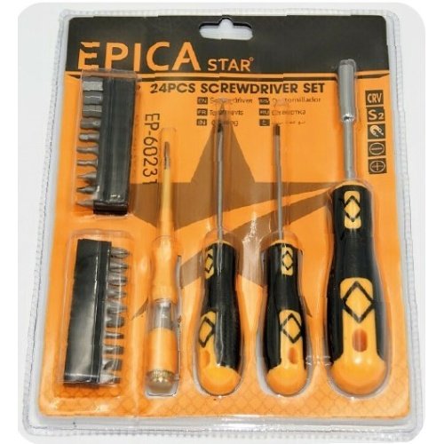 epica EP60231 SET DE DESTORNILLADORES DE 24 PIEZAS, EPICA