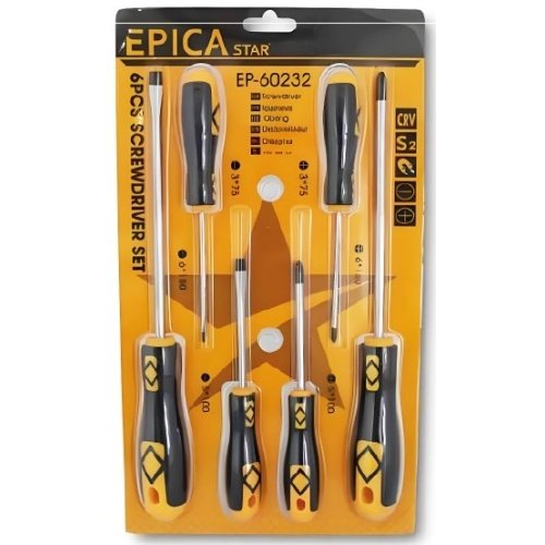 epica EP60232 SET DE DESTORNILLADORES DE 6 PIEZAS, EPICA