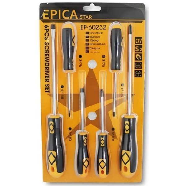 epica EP60232 SET DE DESTORNILLADORES DE 6 PIEZAS, EPICA