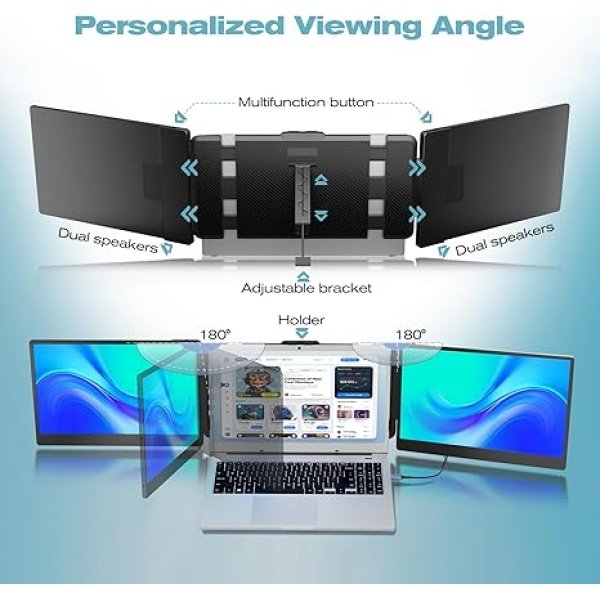 kakuka S2EXTENDER_3 MONITOR DOBLE 14", PORTÁTIL, FULL HD, KAKUKA