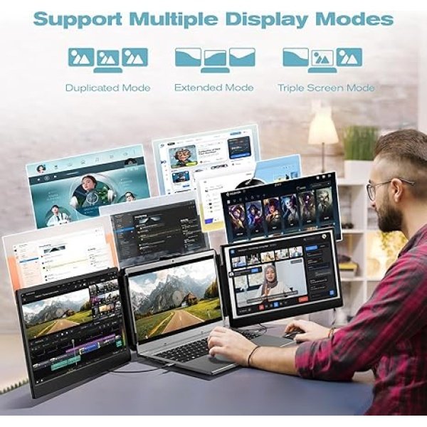 kakuka S2EXTENDER_6 MONITOR DOBLE 14", PORTÁTIL, FULL HD, KAKUKA