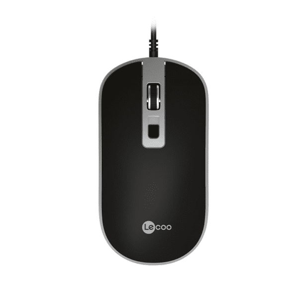 LECOO MOUSE ALÁMBRICO, NEGRO, LENOVO