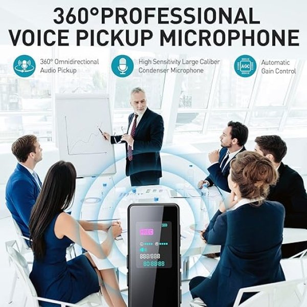 limenamics RC0928_5 GRABADORA DE VOZ DIGITAL DE 64 GB CON REPRODUCCIÓN, LIMENAMICS