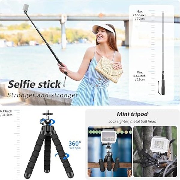 neewer kitgopro_6 KIT DE ACCESORIOS PARA CÁMARA 50 EN 1 COMPATIBLE CON GOPRO