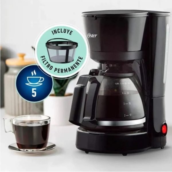 oster BVSTDC05013_3 CAFETERA 5 TAZAS FILTRO PERMANENTE, OSTER