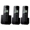 panasonic KXTGB113LAB_2 TELEFONO INALAMBRICO 3 AURICULARES, NEGRO, DECT. PANASONIC