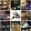 LUCES SOLARES IMPERMEABLES PARA JARDÍN 12 UNIDADES, RAYOLON