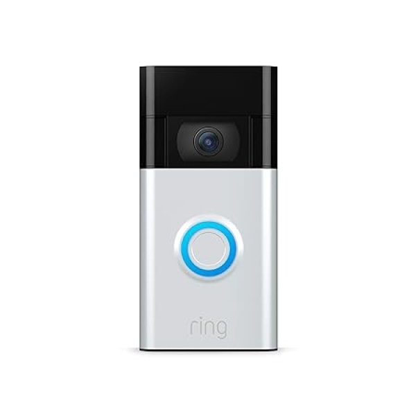 ring B0876GVJ3D_2 PORTERO INTELIGENTE REMANUFACTURADO VIDEO DOORBELL – NÍQUEL SATINADO, RING