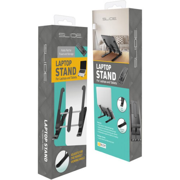 slide WH101_4 SOPORTE PARA LAPTOPS Y TABLETS, SOPORTE PLEGABLE, 8 NIVELES AJUSTABLES, SLIDE