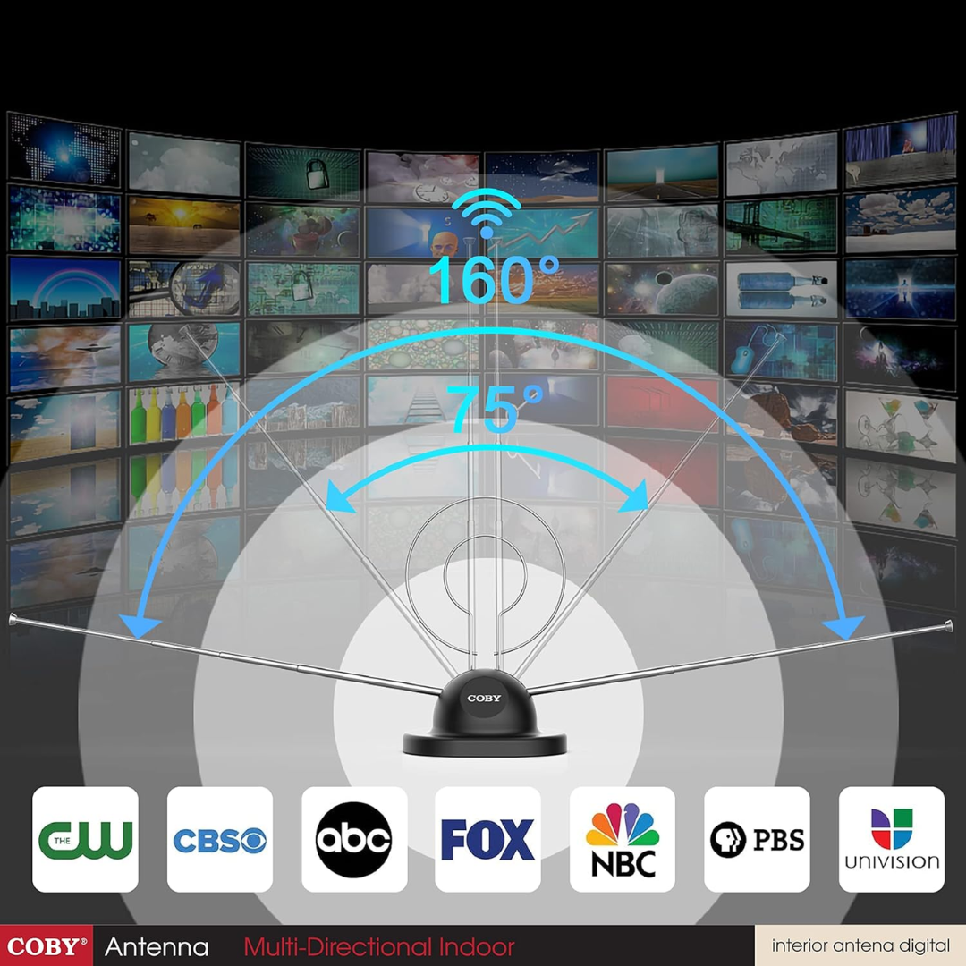 coby CBA10_4 ANTENA INTERIOR VHF/UHF/FM, COBY