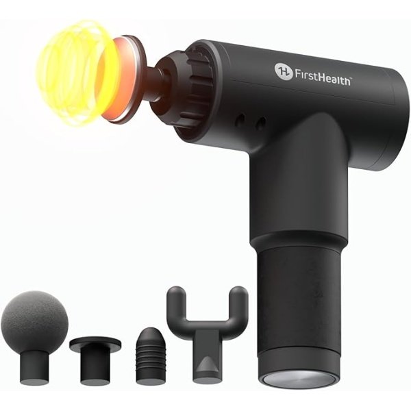 PISTOLA DE MASAJES PORTÁTIL, FIRSTHEALTH