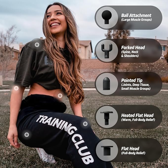 PISTOLA DE MASAJES PORTÁTIL, FIRSTHEALTH